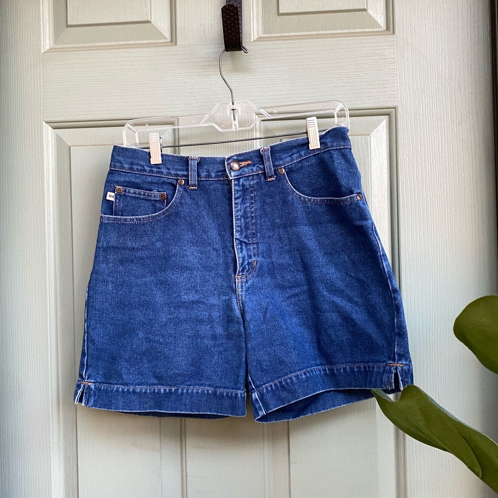 Vintage denim mom shorts